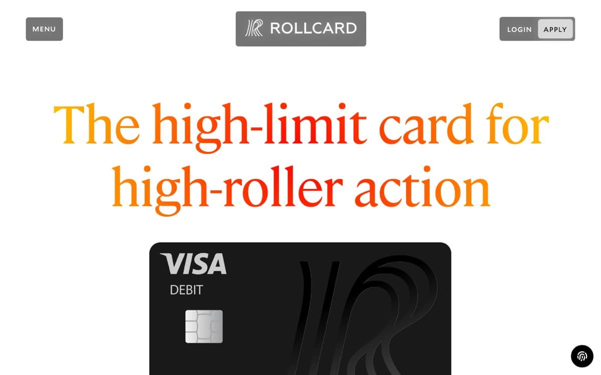 Rollcard homepage