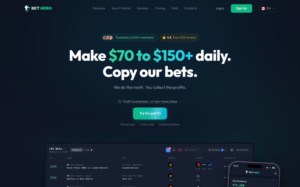 Bet Hero screenshot