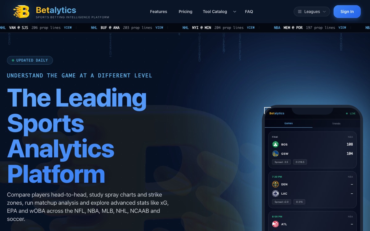 BetAlytics screenshot