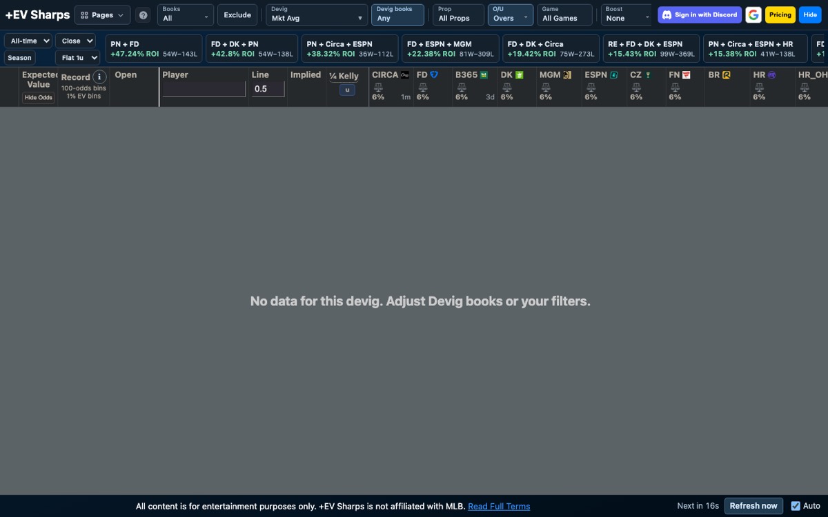 +EV Sharps screenshot